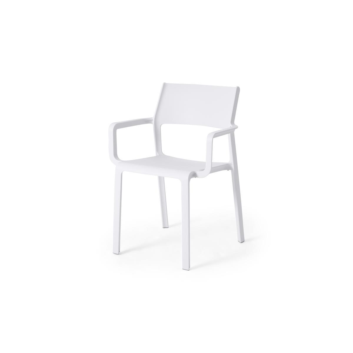 Nardi Set of 6 Chairs, White Fibreglass & Resin – image 5