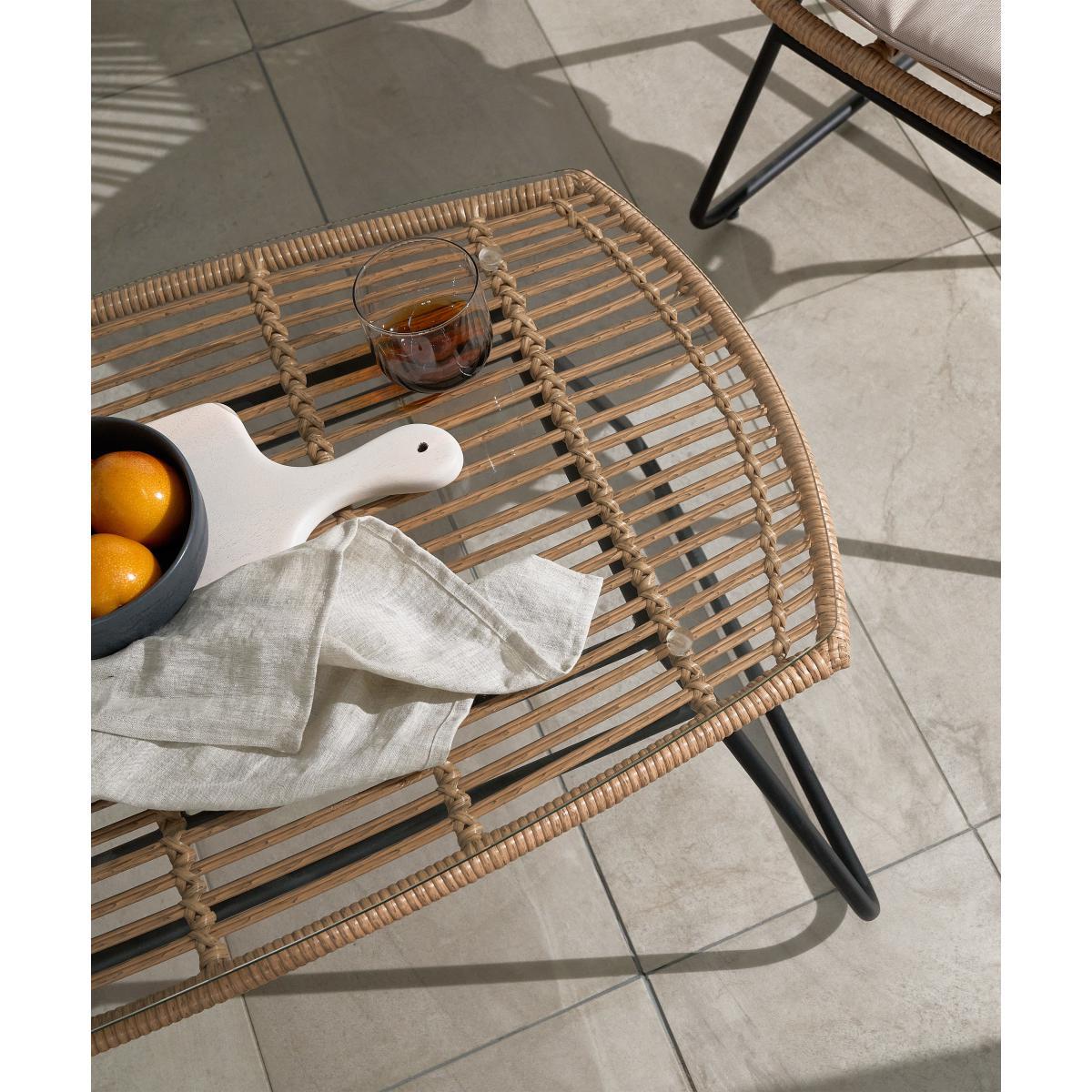 Tamika Garden Lounge Set, Natural & Cream – image 4