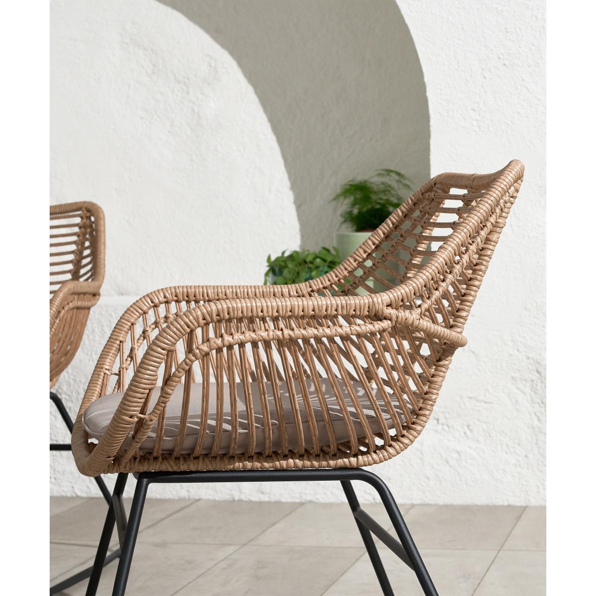 Tamika Garden Lounge Set, Natural & Cream – image 5