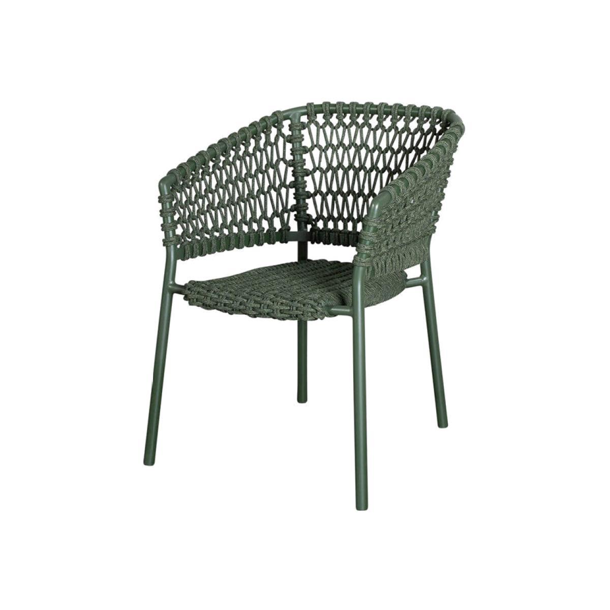 Cane-line Ocean Stackable Dark Green Outdoor Armchair