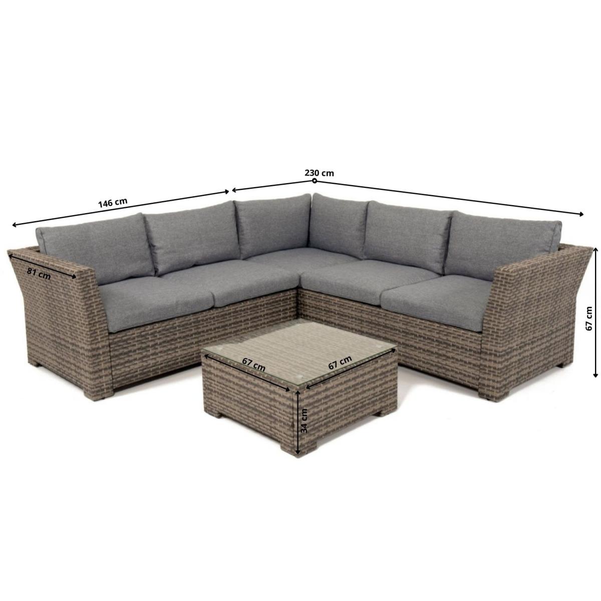 Chesterton - Corner Rattan Set - Grey – image 3