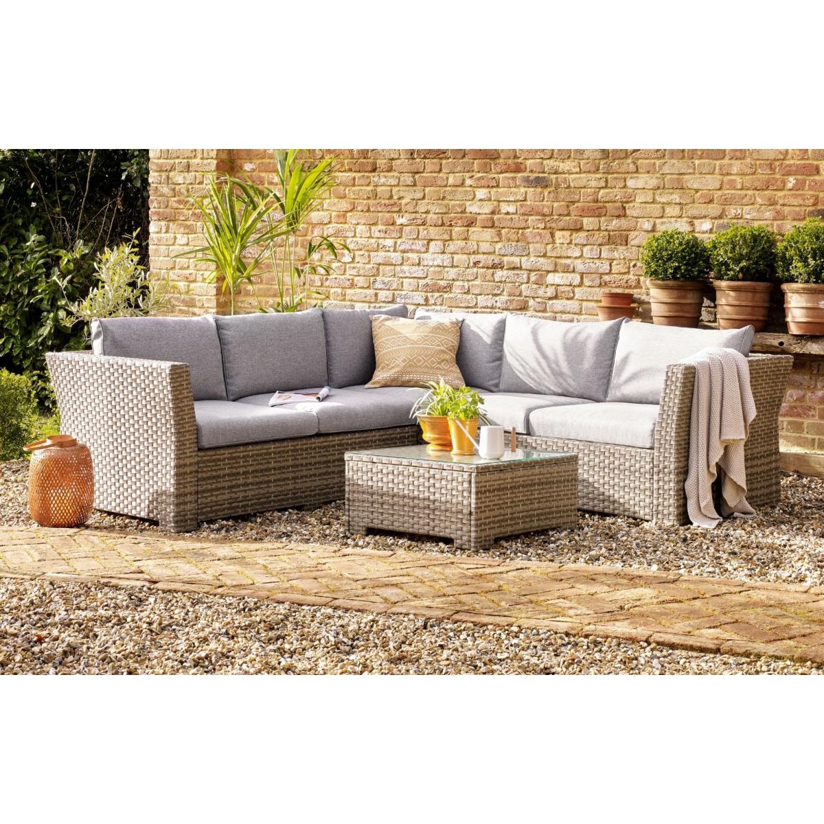 Chesterton - Corner Rattan Set - Grey – image 1