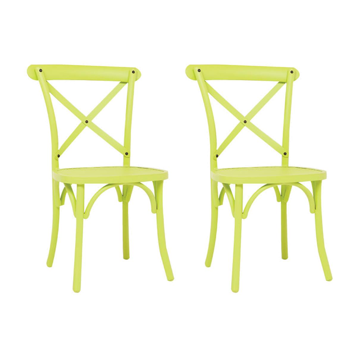Vintage - Mesh Garden Chair - Green - Set of 2