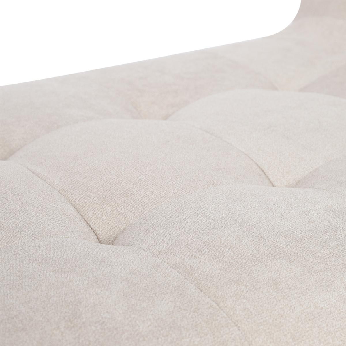 Fabric Upholstered Window Seat Bench - Beige – image 3
