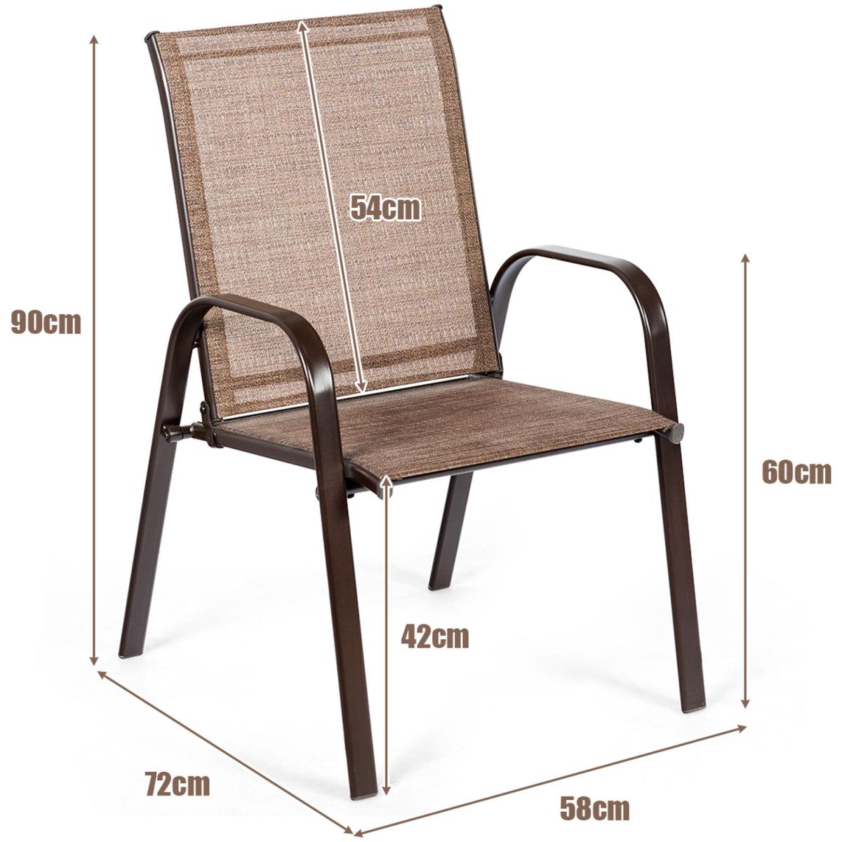 Set of 2 Patio Chairs - Brown – image 3