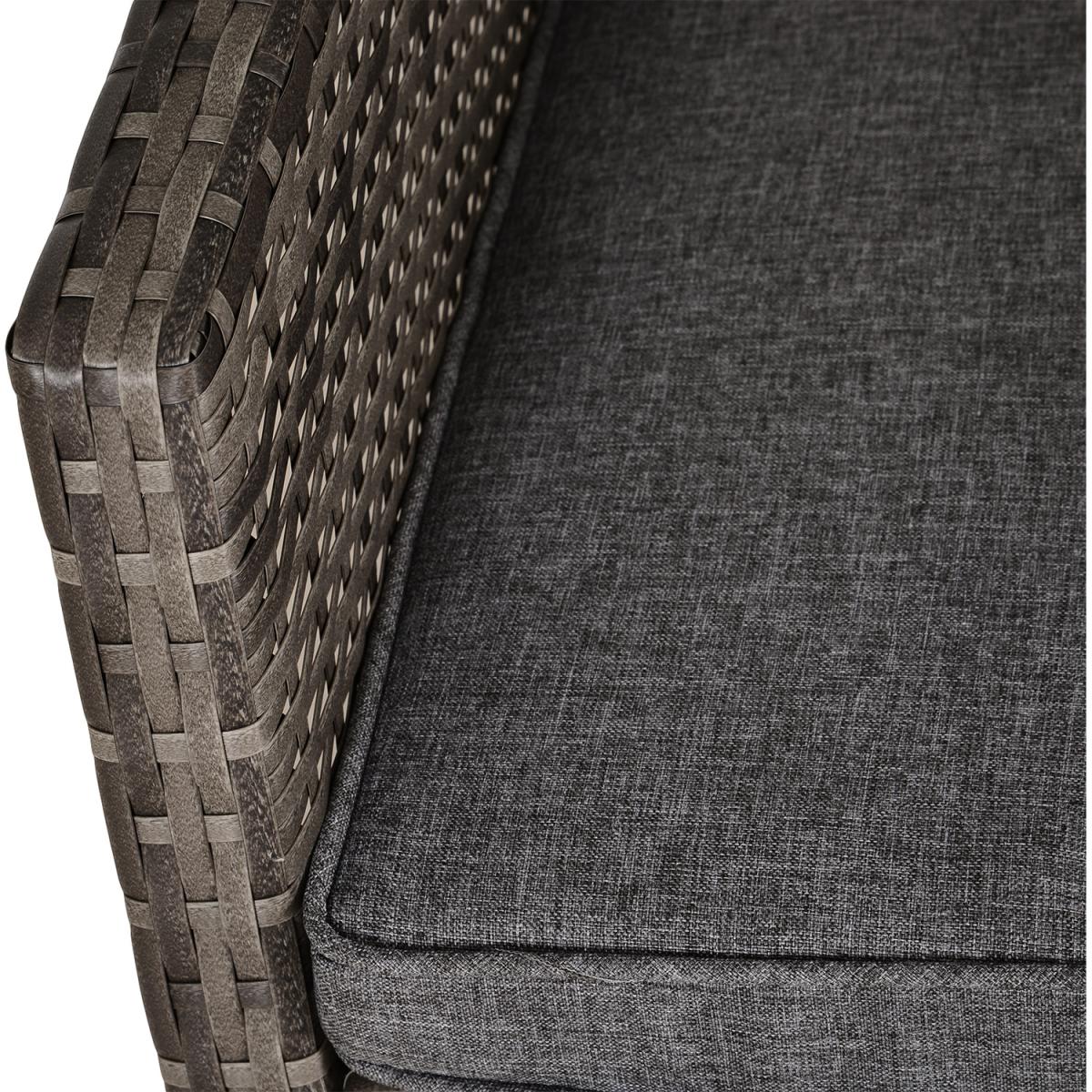 PE Rattan Set 2 Tier Table Set - Grey – image 6