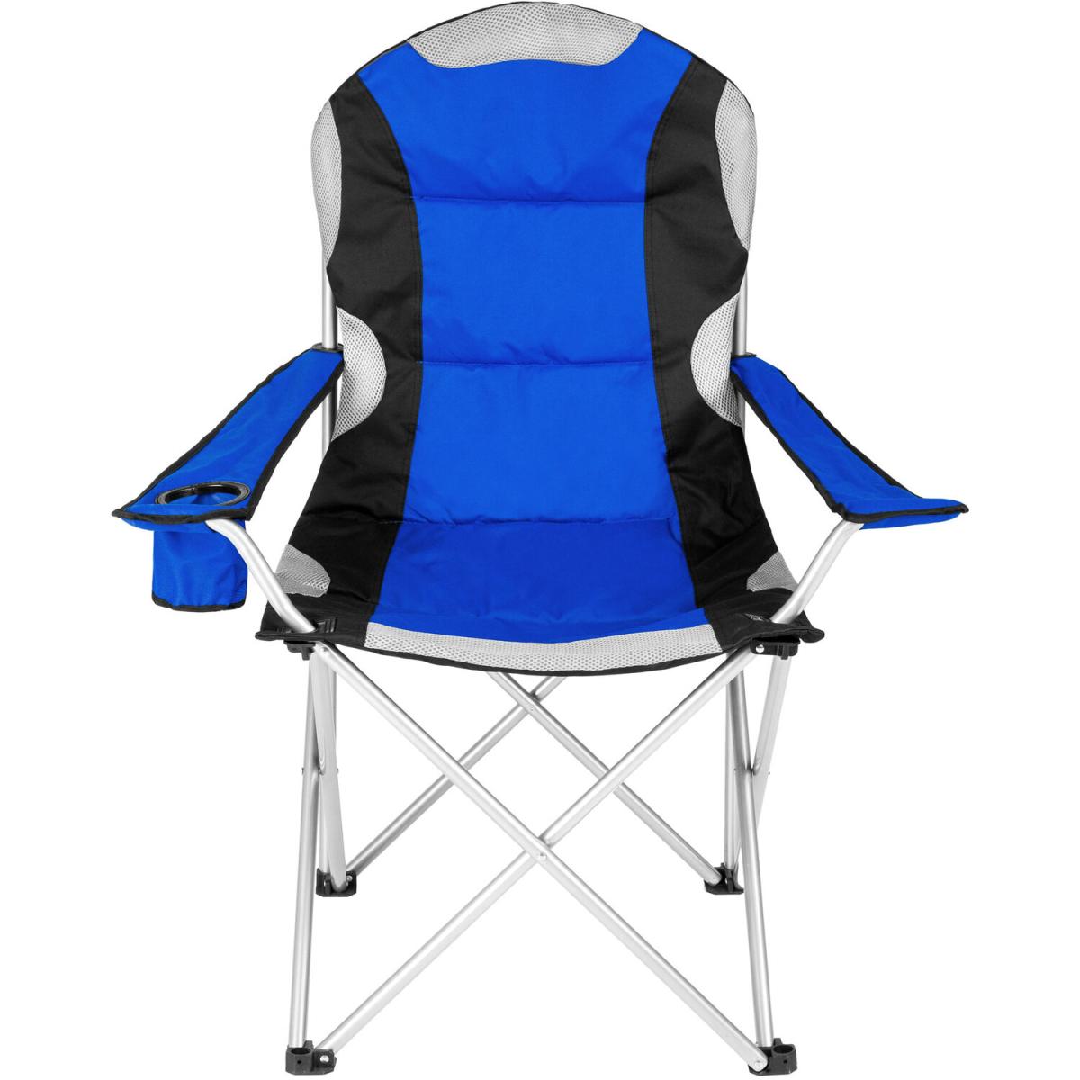 Set of 4 Padded Camping Chairs - Blue – image 2
