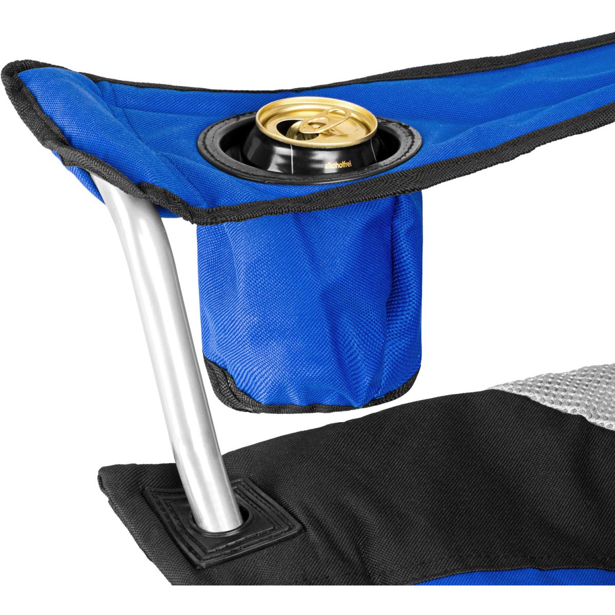 Set of 4 Padded Camping Chairs - Blue – image 3