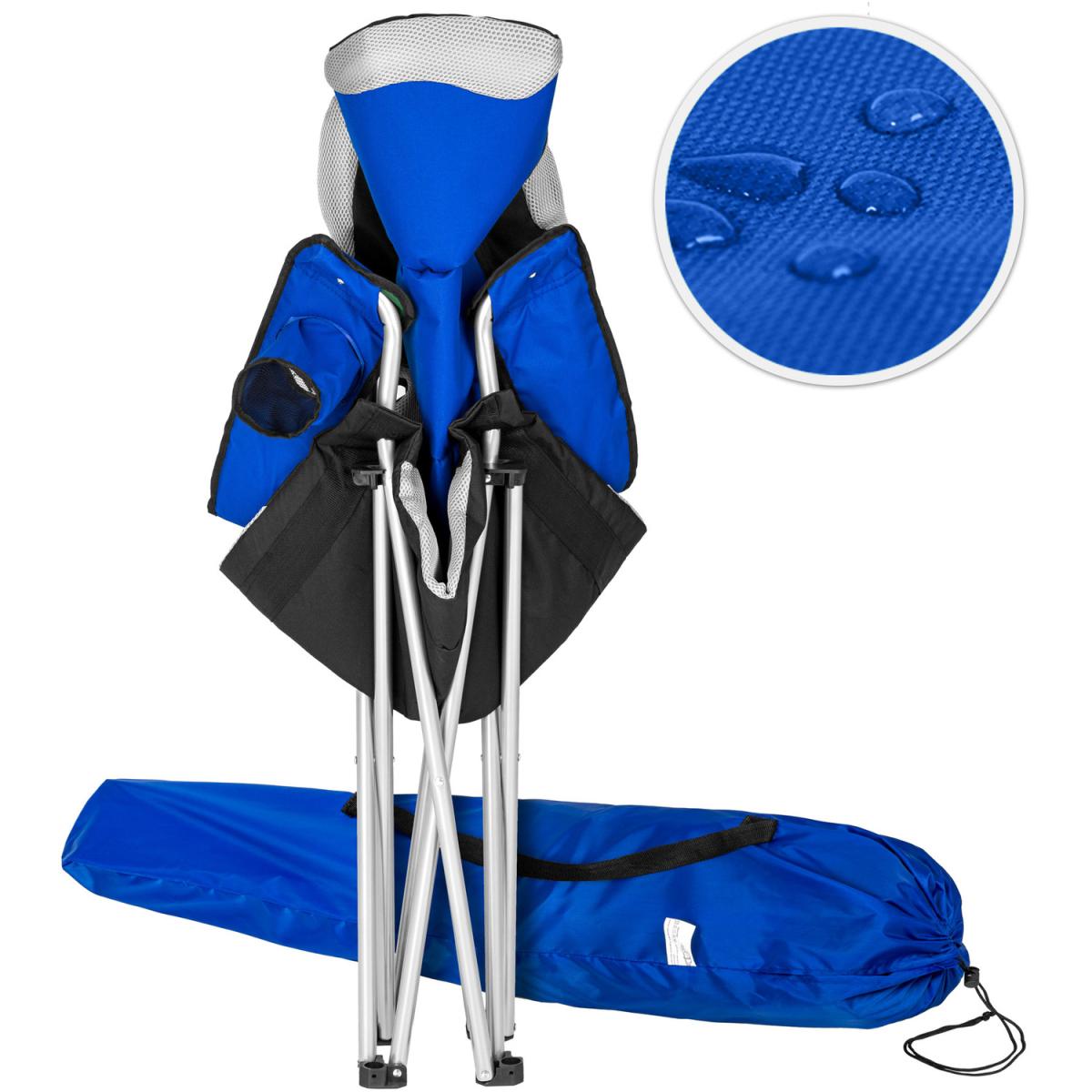 Set of 4 Padded Camping Chairs - Blue – image 4