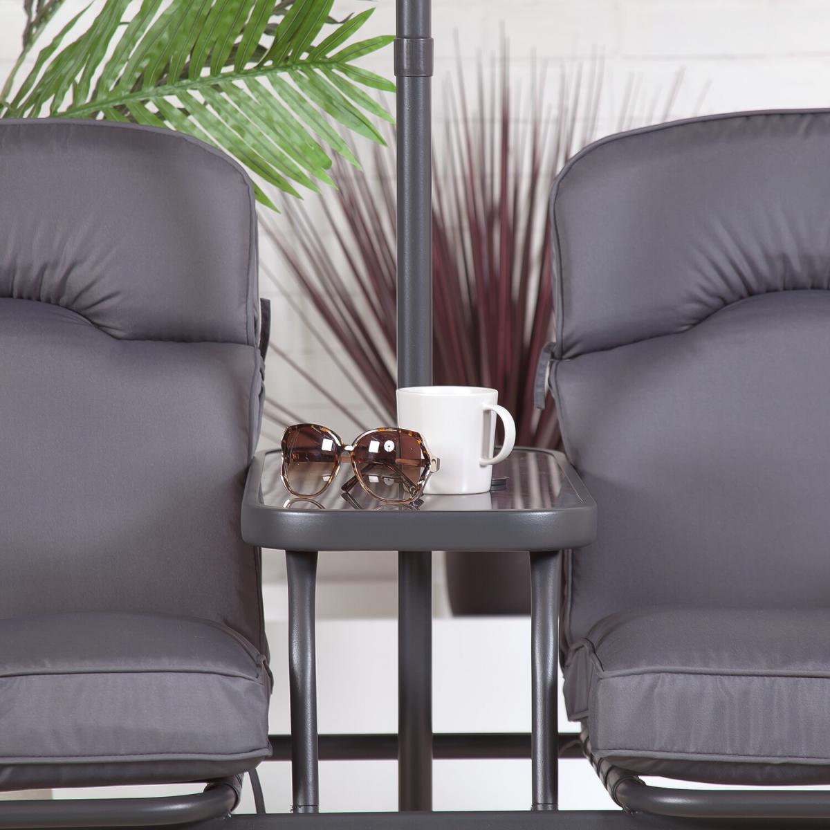 Suntime Malvern Tete a Tete Seat - Grey – image 2