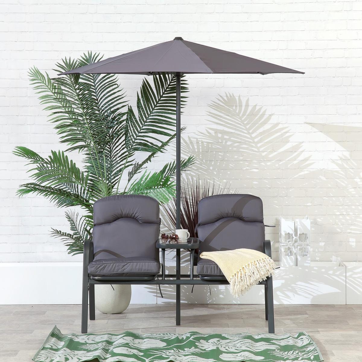 Suntime Malvern Tete a Tete Seat - Grey – image 1