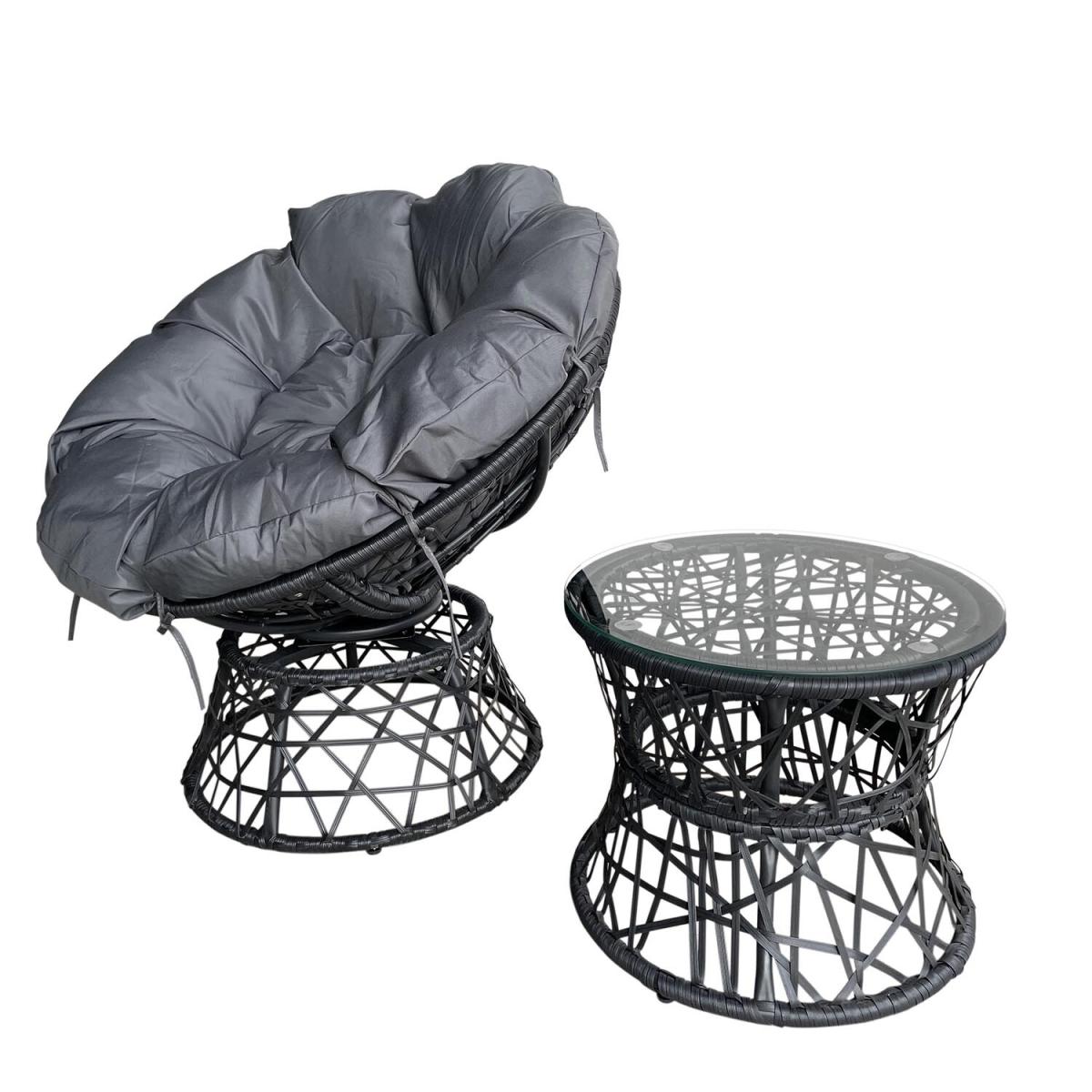 Miami Swivel Chair Set - Black – image 2