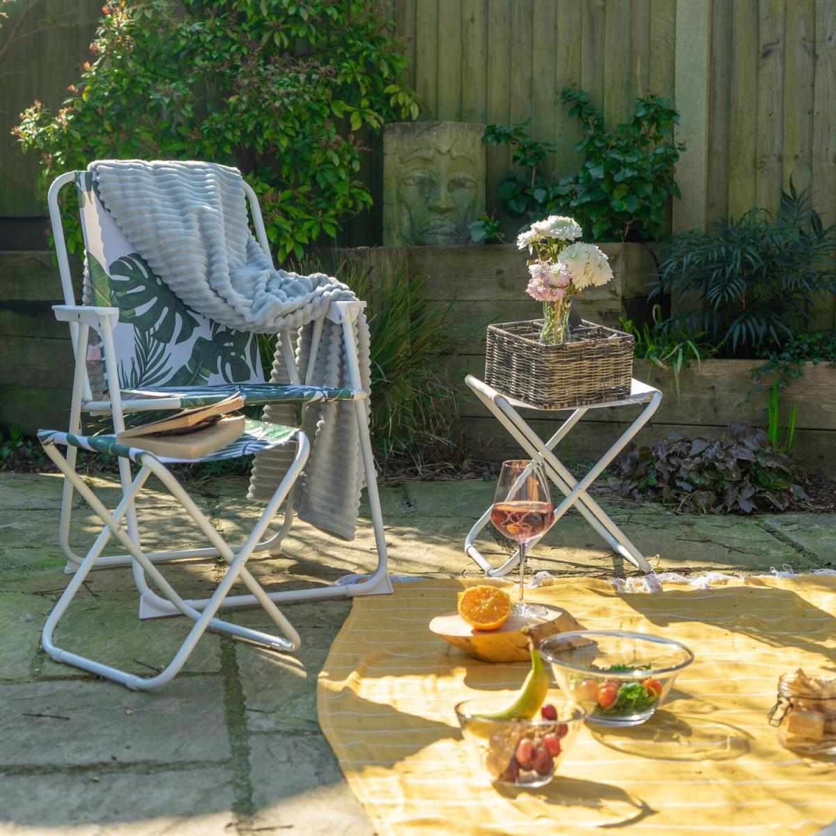 6 Piece Folding Beach Furniture Set - Banana Leaf - Green – image 6