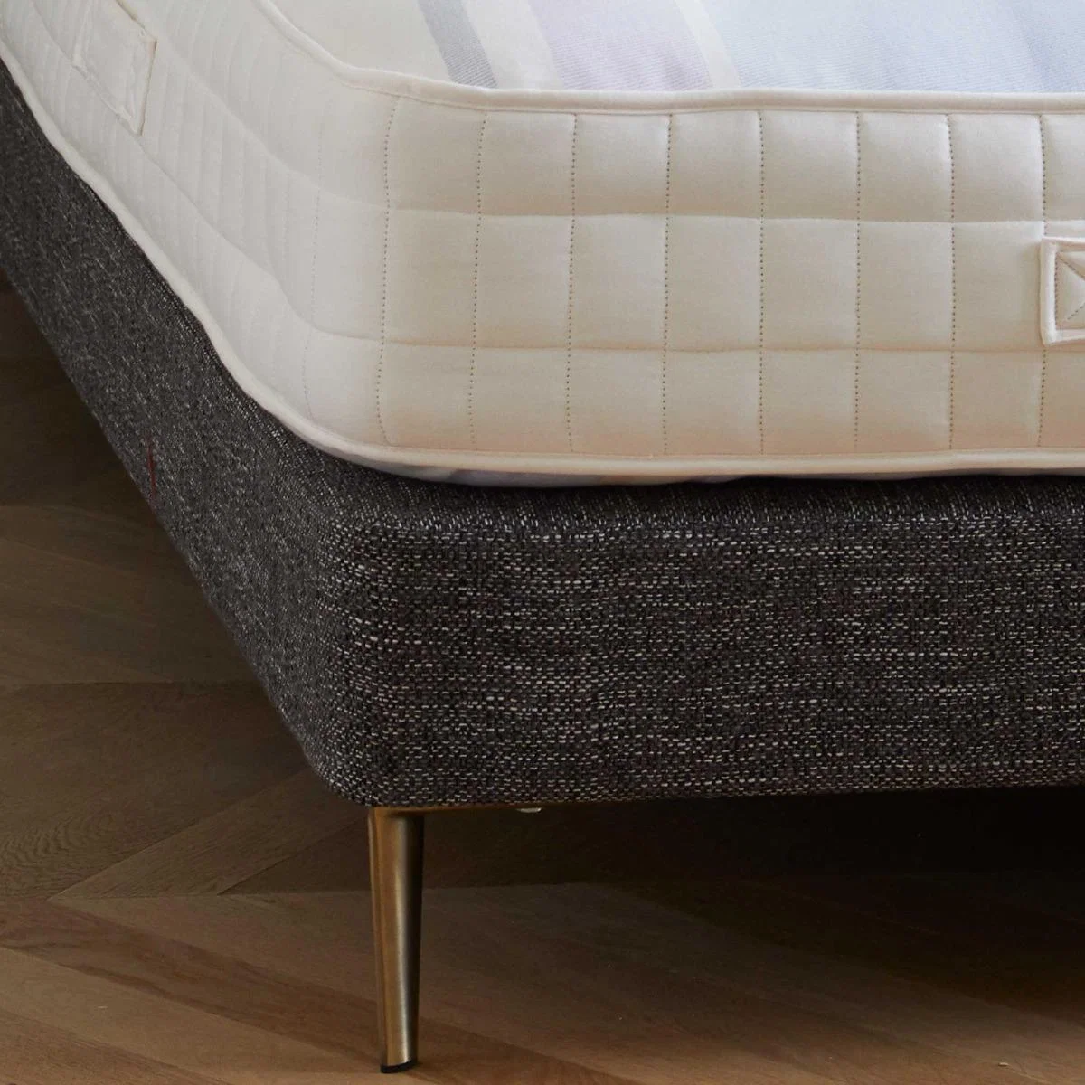 J Marshall No 3 Super King Mattress & Divan Bed Set Fabric | Vispring – image 1
