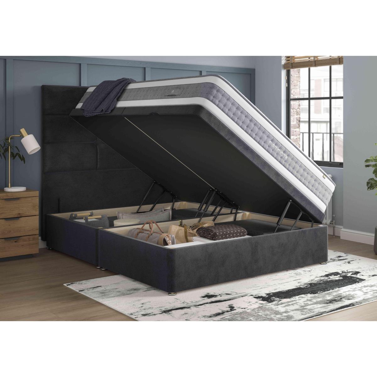 Mammoth - Prestige Advance 6000 Side Ottoman Divan Set - King Size - Brown – image 2