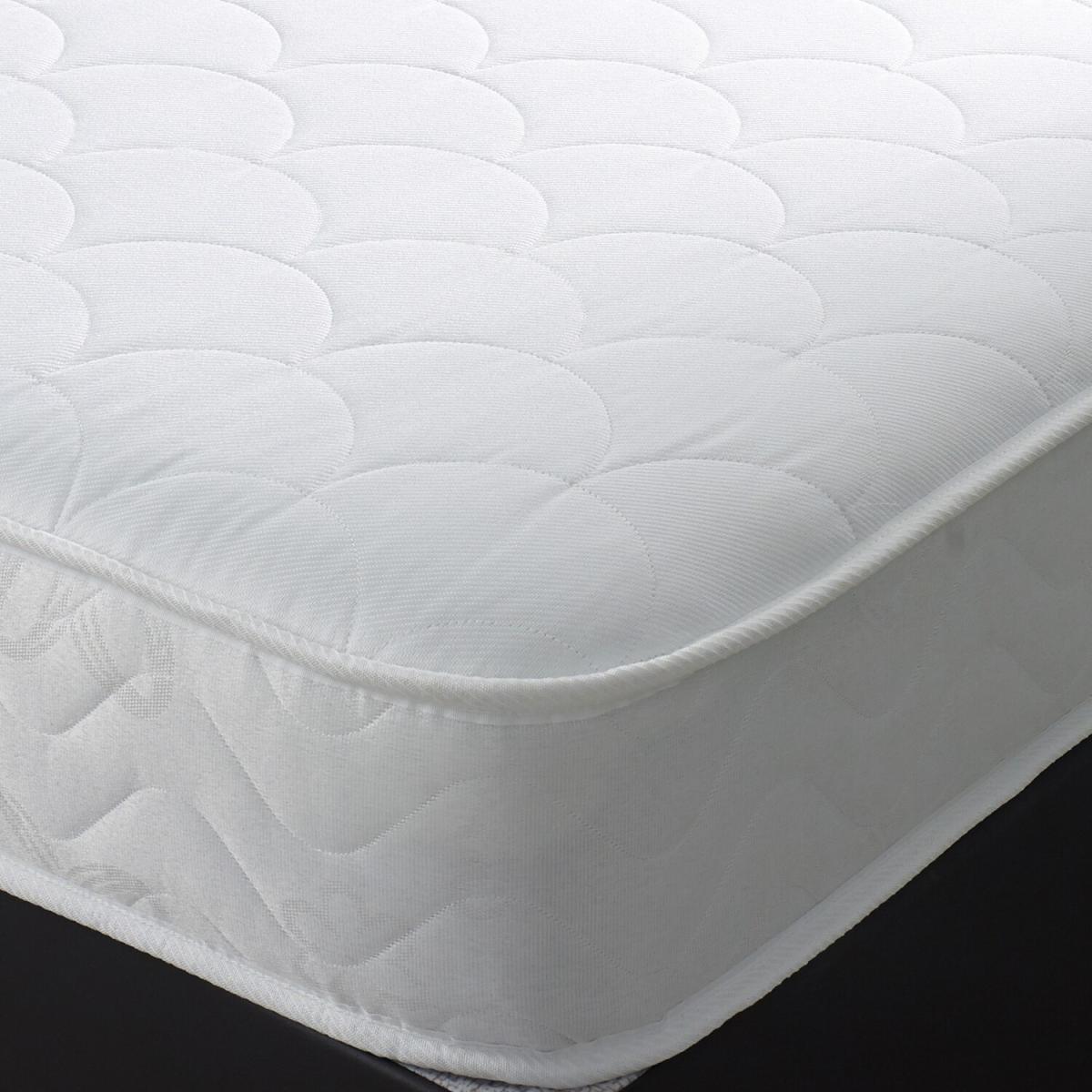 Starlight Beds Quilted Top Panel Memory foam and Spring Mattress - White / Small Double