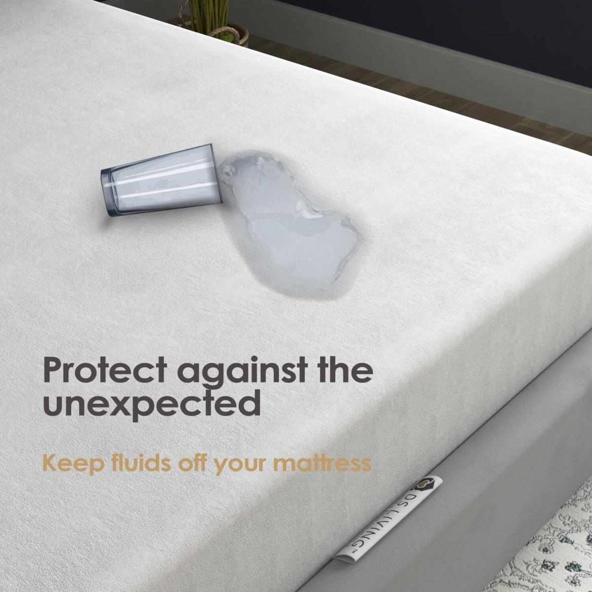 Essential Terry Towel Protective Mattress Cover - White / Small Double – image 4