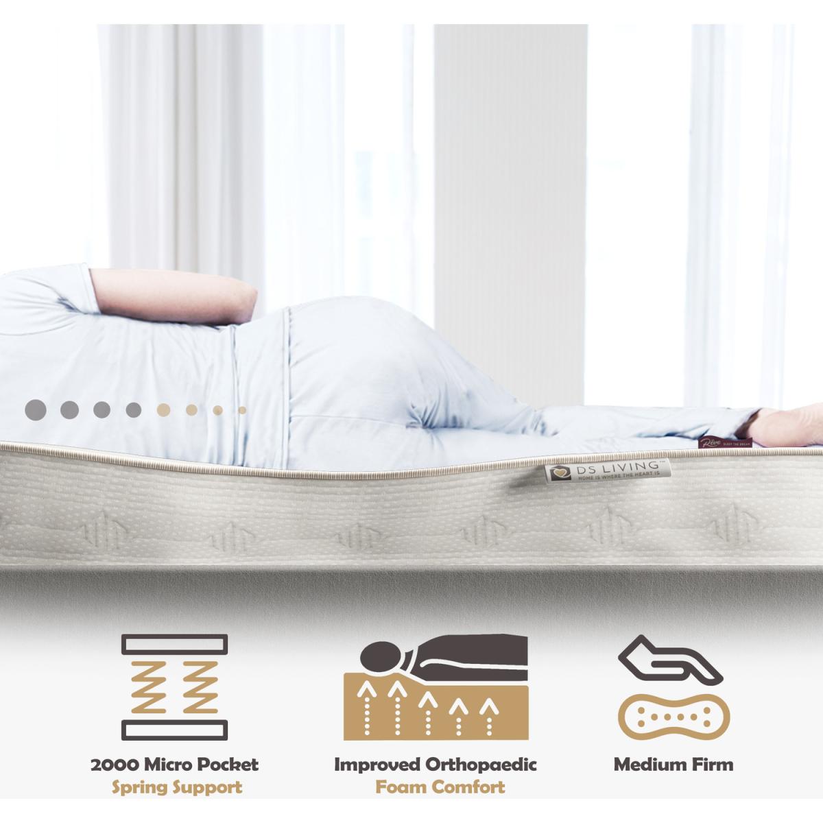 Ortho Pocket Latex Mattress - White / Small Double – image 4