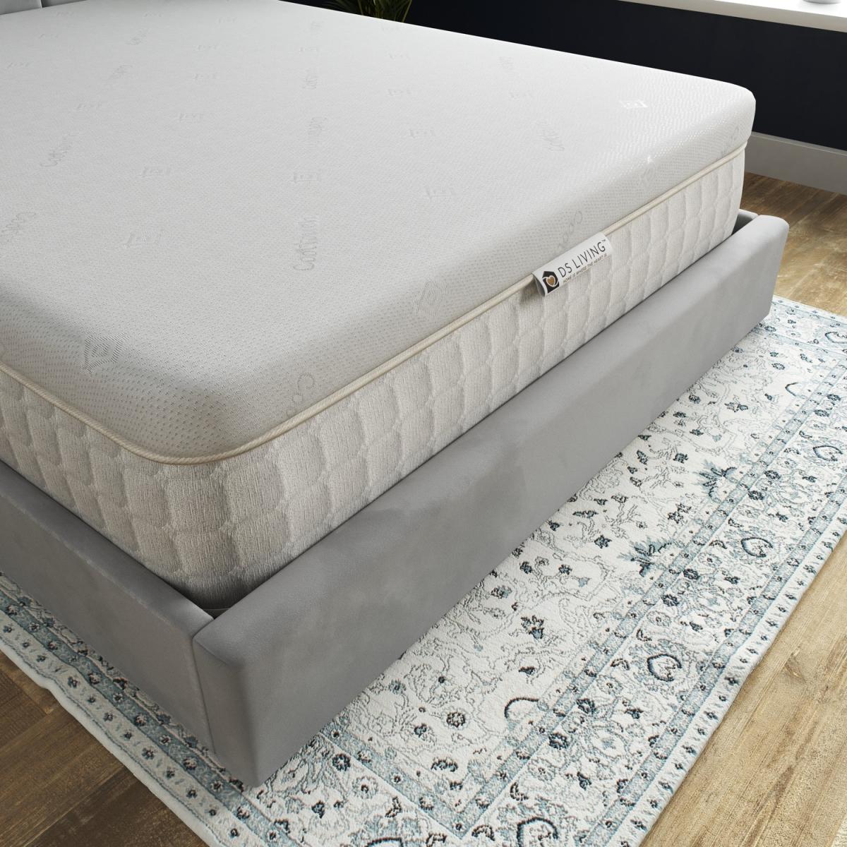 Comfort 7.5cm Thick Memory Foam Mattress Topper - White / Small Double – image 2