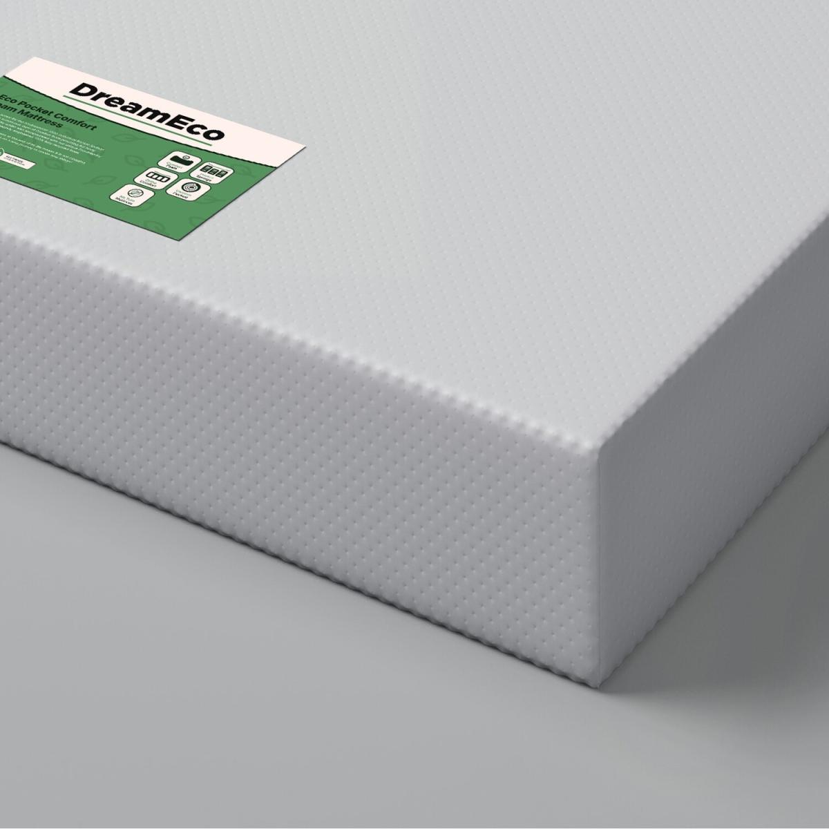20cm Deep Eco Pocket Spring Comfort Foam Mattress - White / 27kg / Small Double – image 2