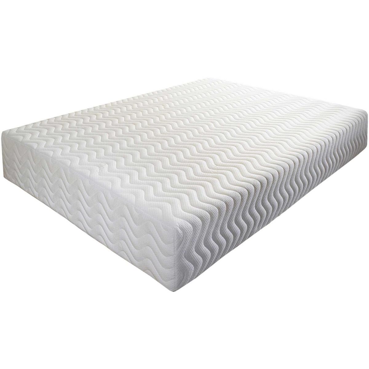 Aspire Pure Relief Memory Foam Mattress, Size Small Double - White border and white top panel – image 2