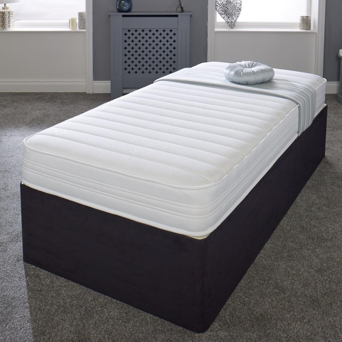 The Sirocco White 18cm Deep Value Hybrid Memory Fibre Spring Mattress - White / Small Double – image 3