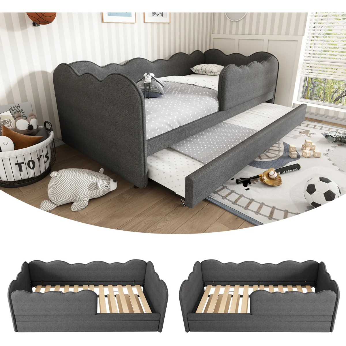 Cloud-Shaped Daybed - Dark Grey – image 5