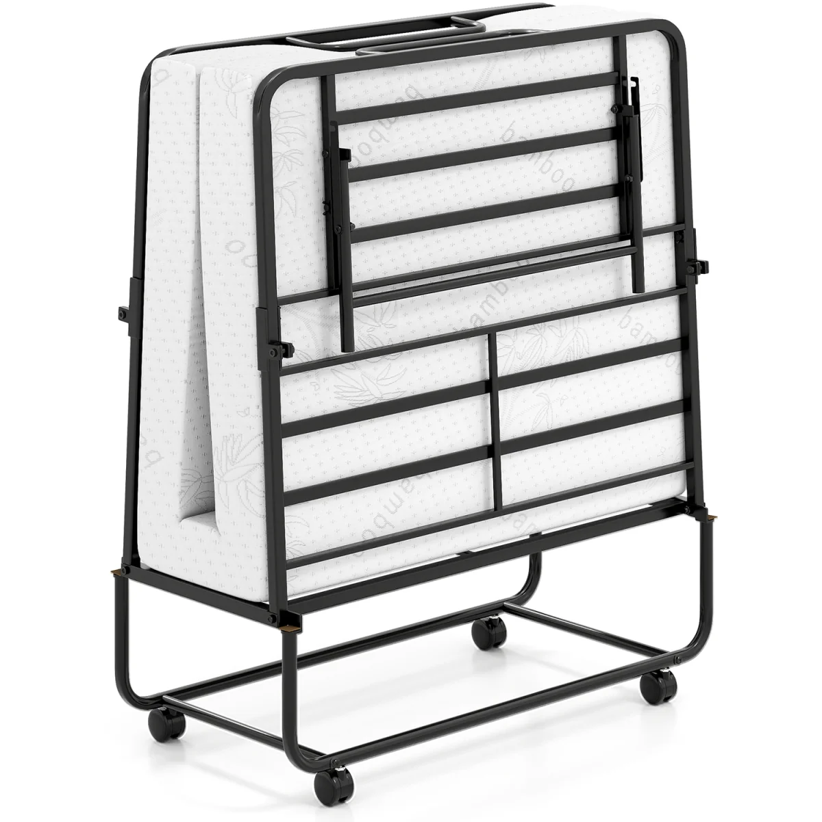 Metal Frame Folding Bed with Mattress – image 11