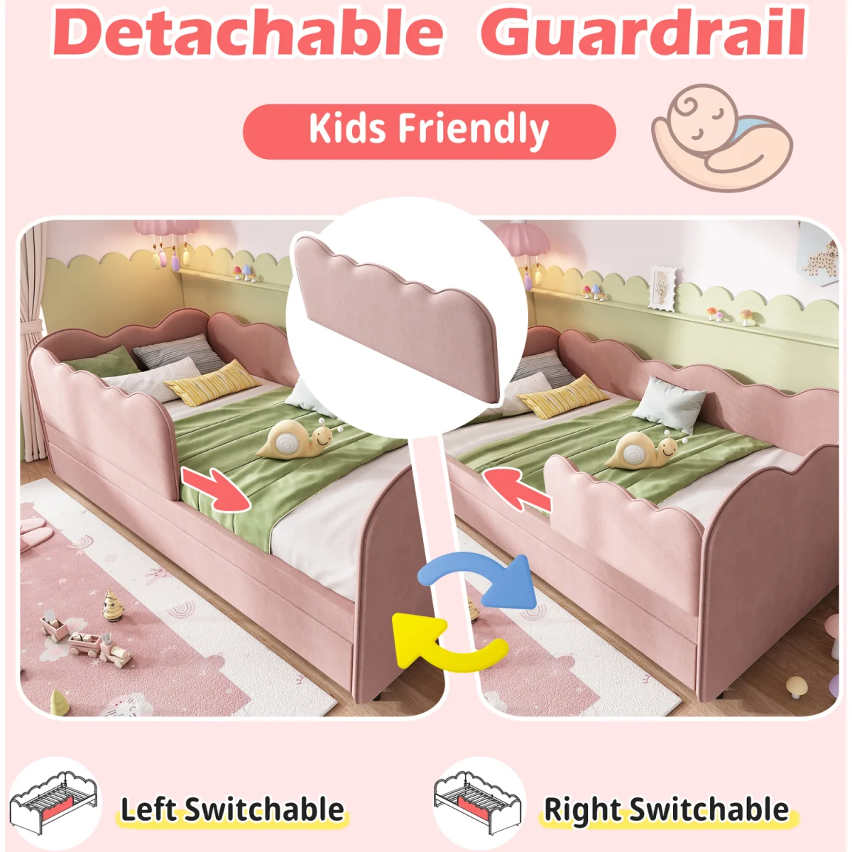 Cloud-Shaped Daybed - Beige – image 10