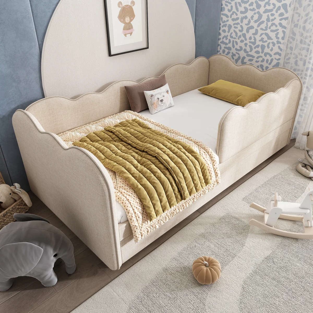 Cloud-Shaped Daybed - Beige – image 1