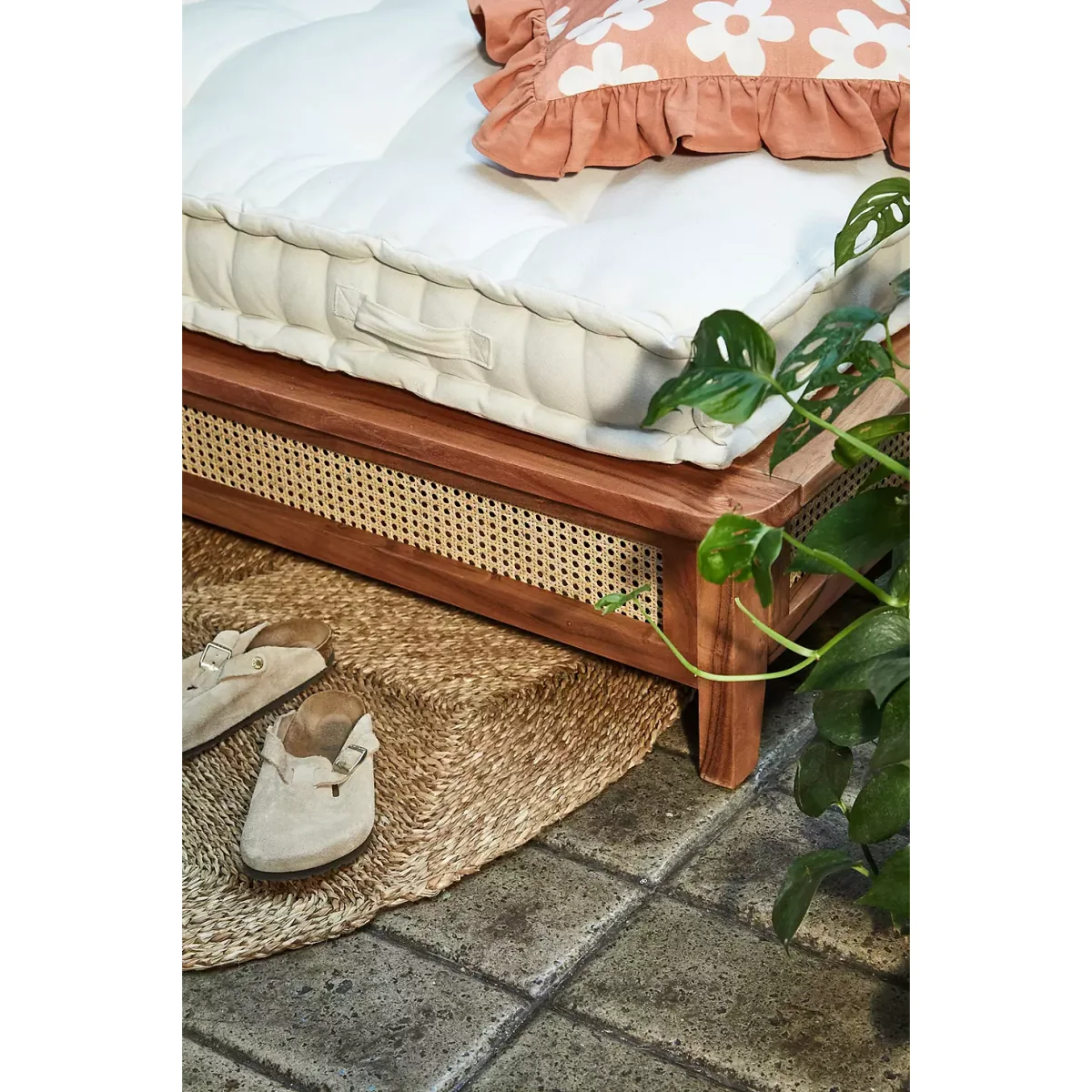 Marte Rattan Day Bed - Beige ALL at Urban Outfitters – image 3
