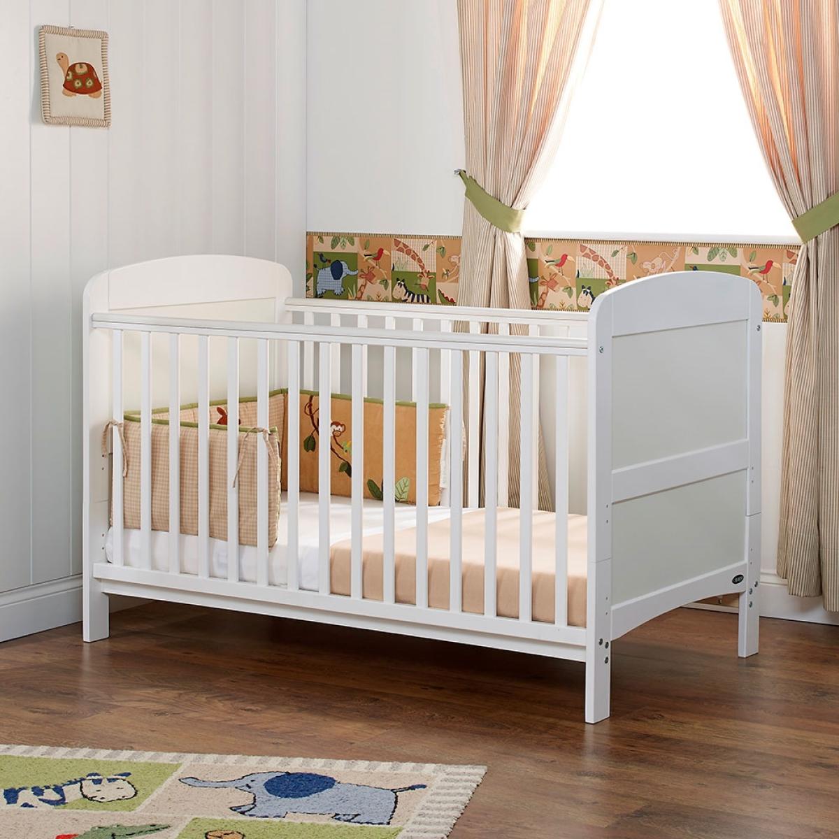 Obaby Grace Cot Bed 3 Piece Nursery Furniture Set - White – image 3