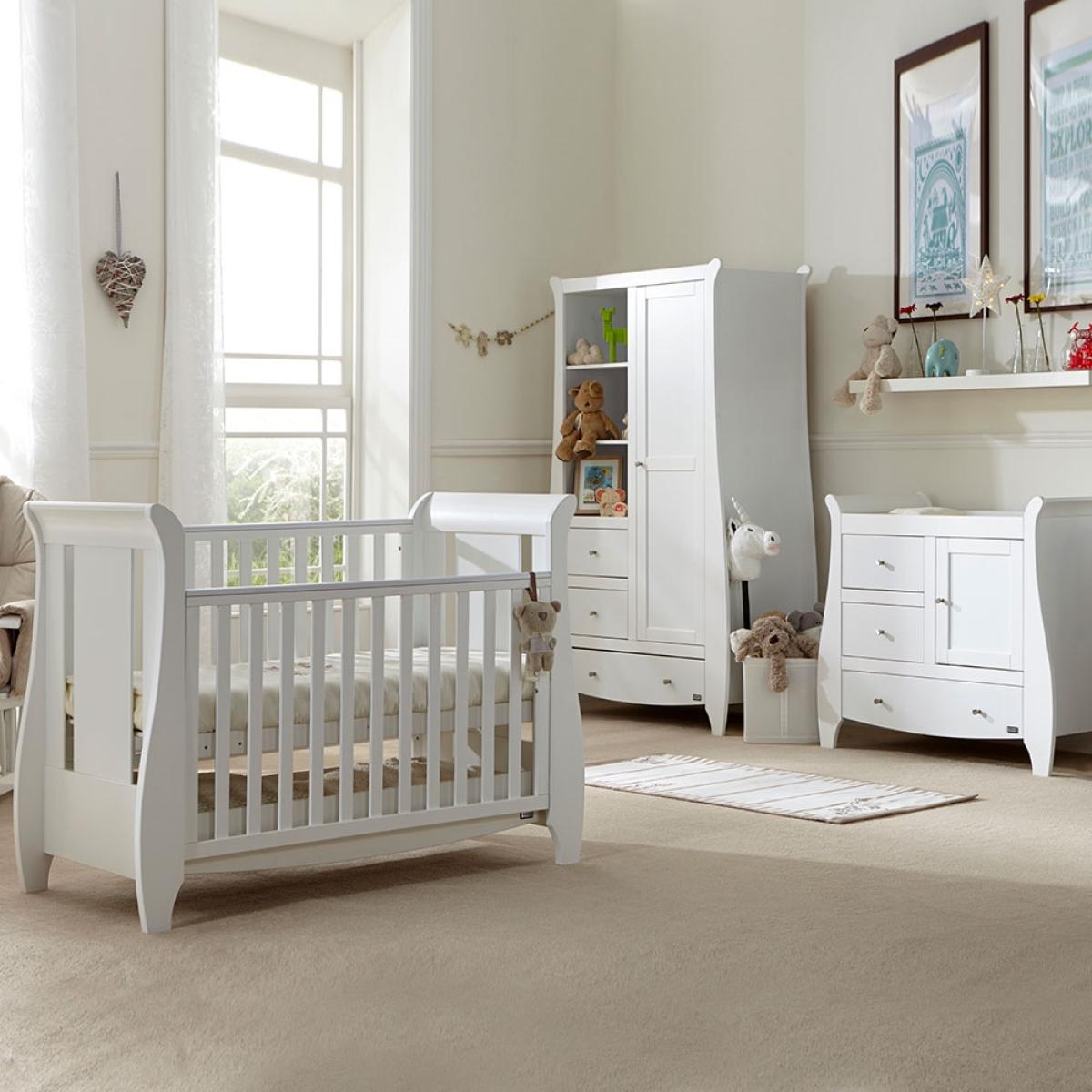 Tutti Bambini Katie Cot Bed 2 Piece Nursery Set in White – image 2