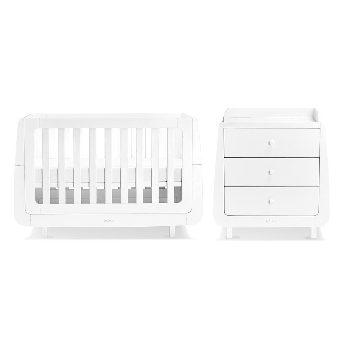 Snuzkot Mode 2 Piece Nursery Furniture Set - White – image 2