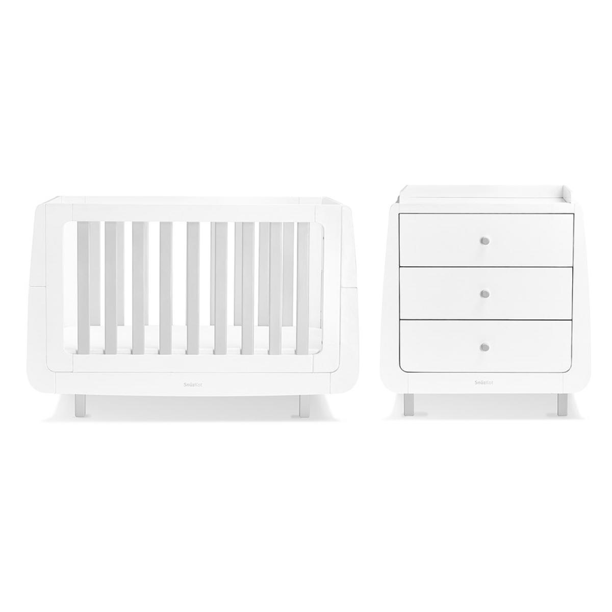 Snuzkot Mode 2 Piece Nursery Furniture Set - White – image 5