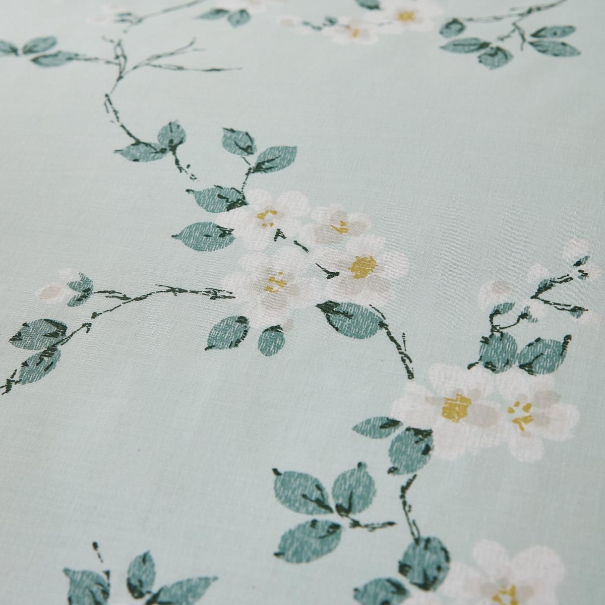 Edith Duck Egg Floral Reversible Duvet Cover and Pillowcase Set Duck Egg – image 4