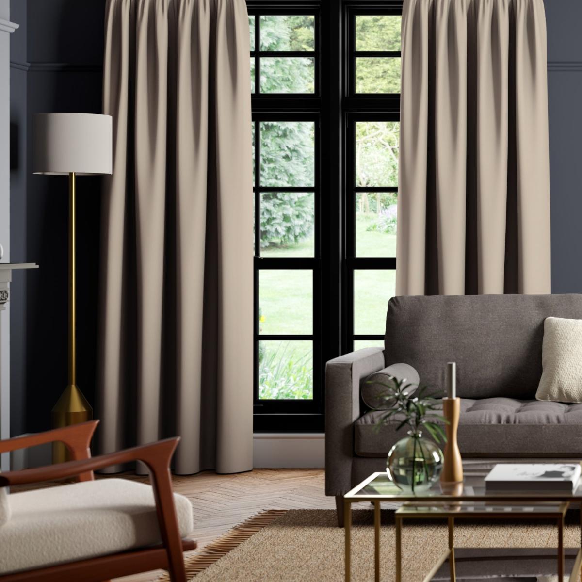 Panama Cotton Made to Measure Curtains Panama Oatmeal – image 2