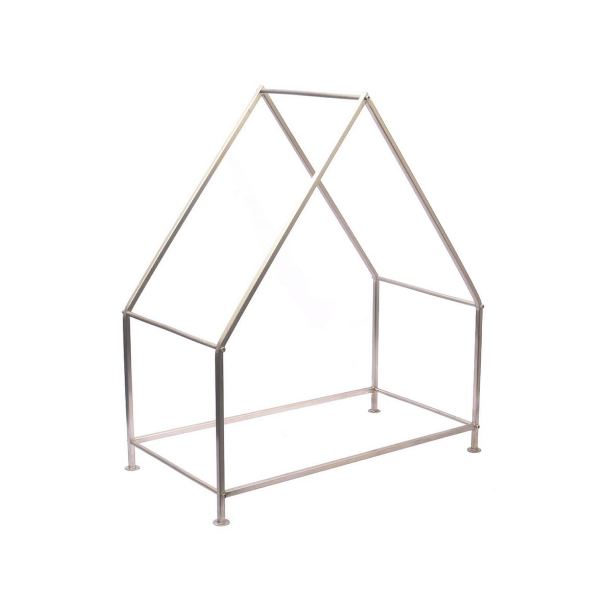 Modern Pewter Log Holder - Ivyline – image 2