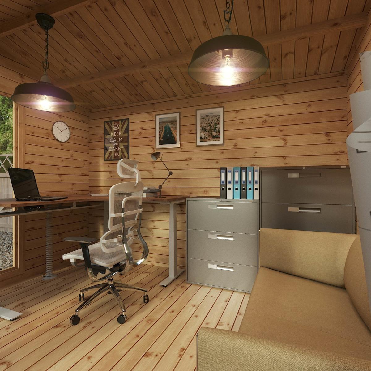 3.5 x 3.4m Garden Log Cabin - Mercia – image 7
