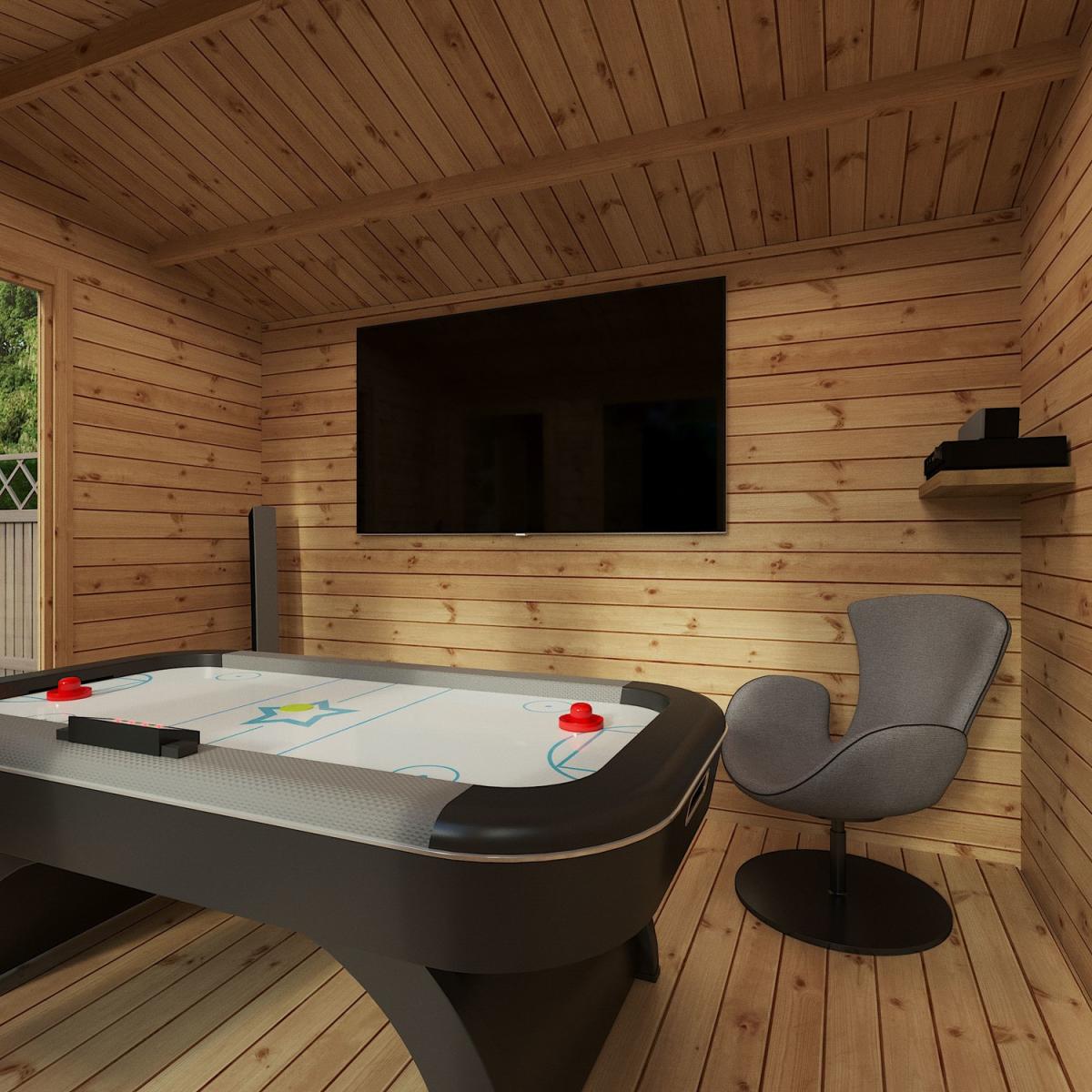 3.5 x 3.4m Garden Log Cabin - Mercia – image 9