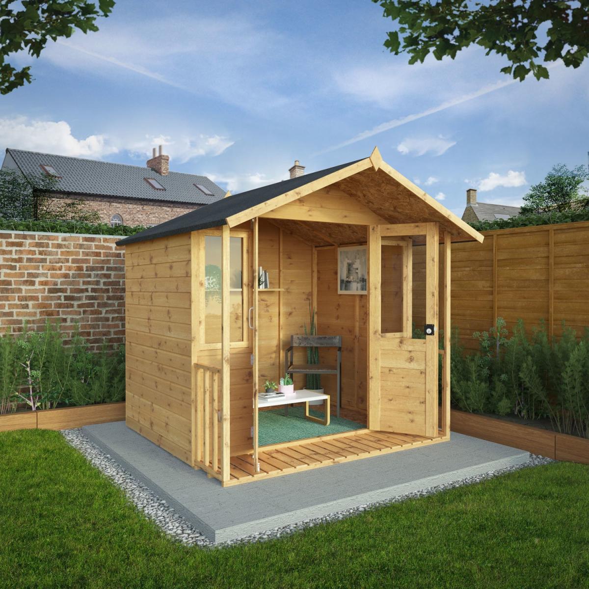 7 x 7ft Wooden Traditional Summerhouse - Mercia – image 2