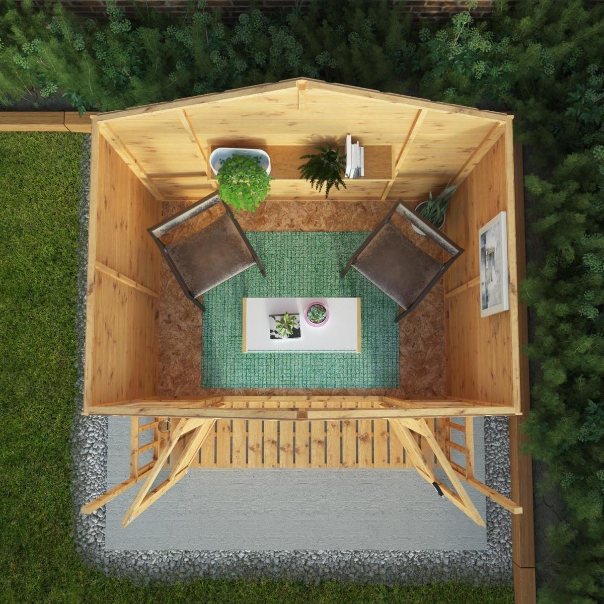 7 x 7ft Wooden Traditional Summerhouse - Mercia – image 3