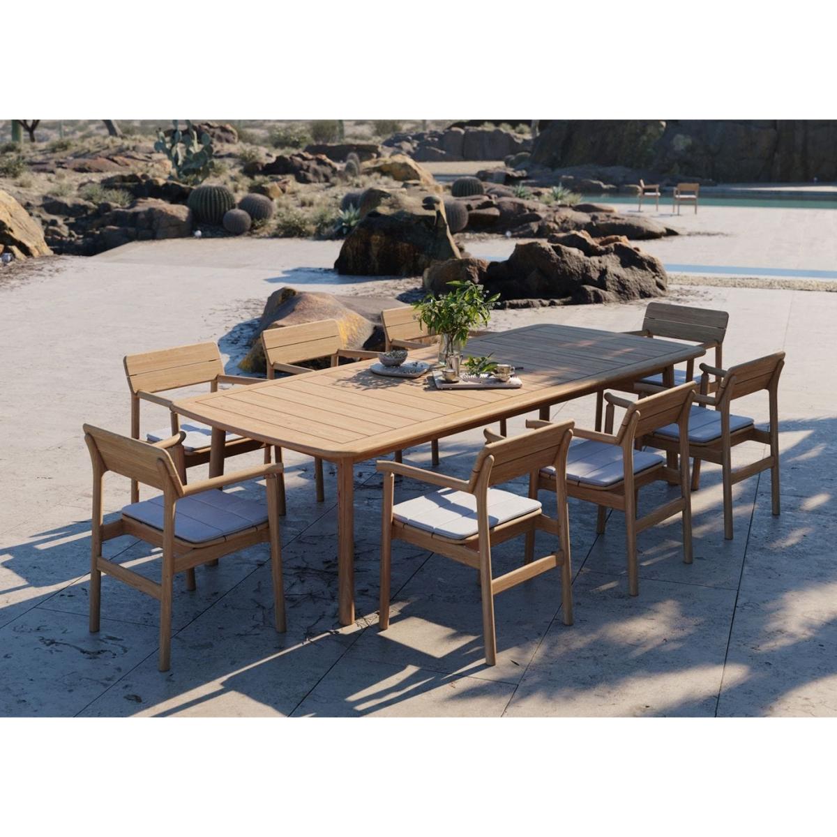 Case Tanso Teak Garden Rectangular Dining Table - Heal's UK Furniture – image 6