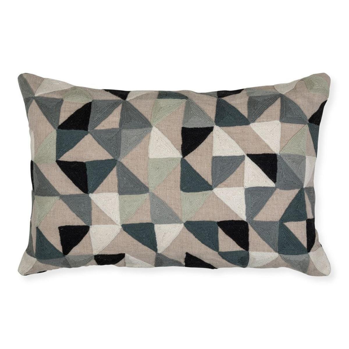 Heal's Harlequin Cushion Grey 60 x 40cm - Heal's UK Furniture – image 2