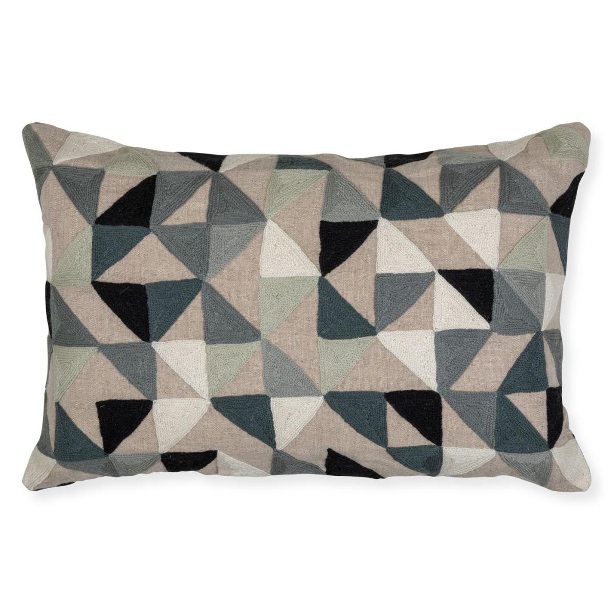 Heal's Harlequin Cushion Grey 60 x 40cm - Heal's UK Furniture – image 4