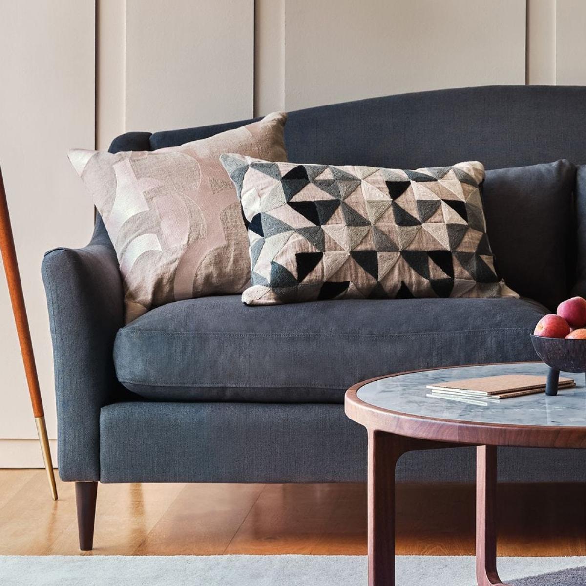 Heal's Harlequin Cushion Grey 60 x 40cm - Heal's UK Furniture – image 6