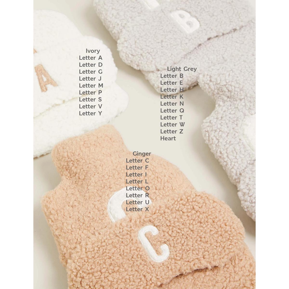 M&S Alphabet Hot Water Bottle & Mask Gift Set - LetrR - Multi, Multi – image 5