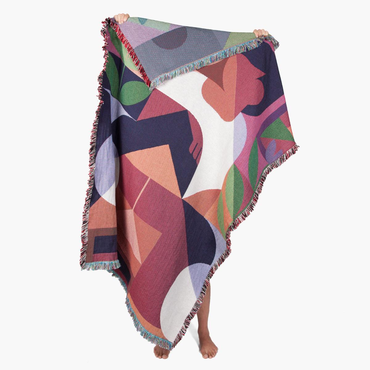 Sundown Plaid - / By Adrian Wong - 137 x 178 cm by Slowdown Studio Multicoloured – image 3