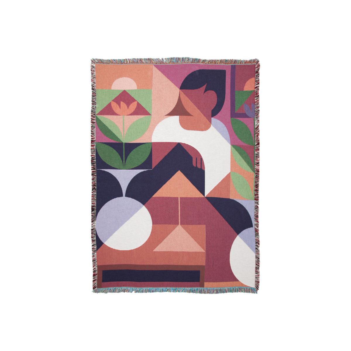 Sundown Plaid - / By Adrian Wong - 137 x 178 cm by Slowdown Studio Multicoloured – image 1