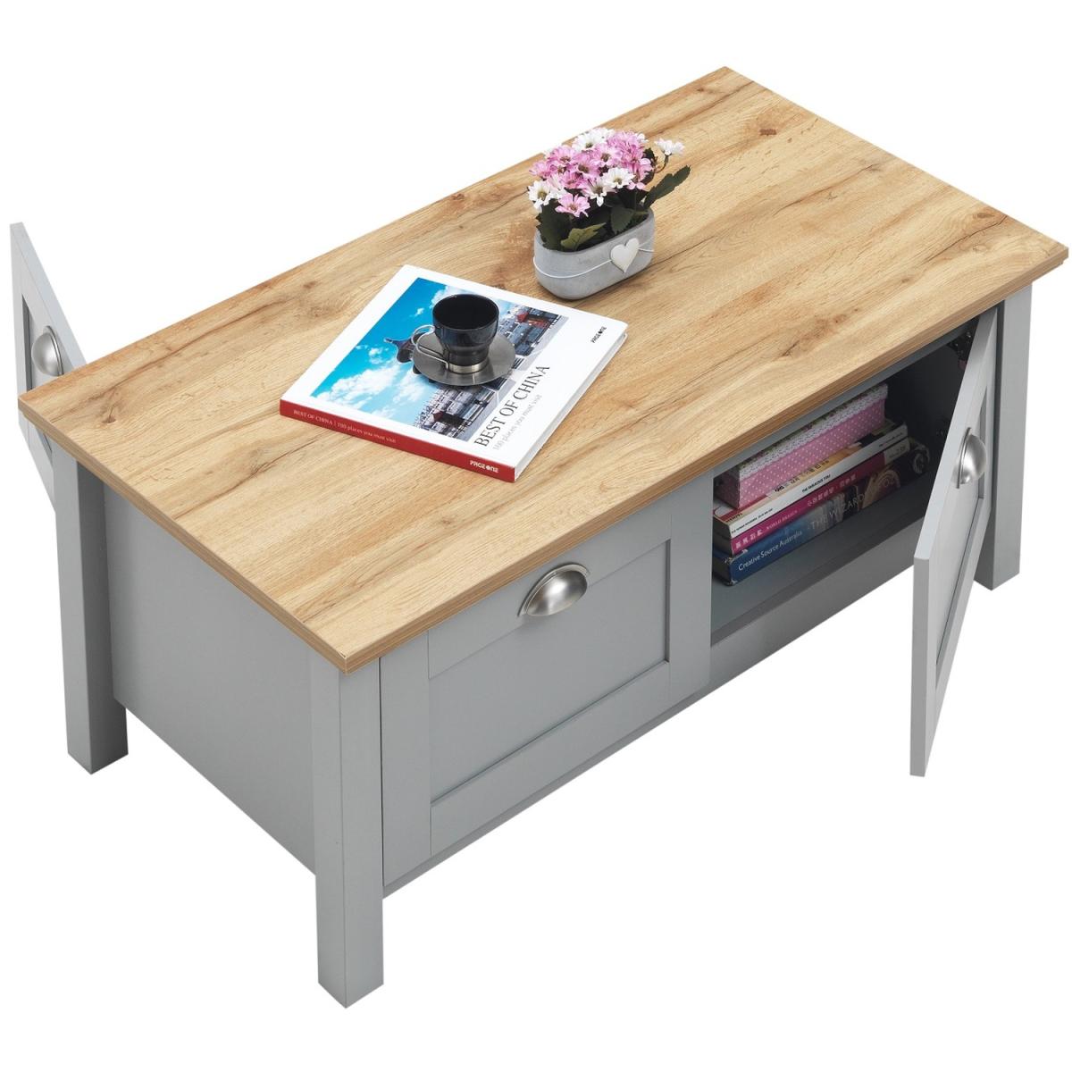 Eaton 3 Piece Living Room Furniture Set - Coffee Table, Sideboard & TV Unit  - Grey – image 2